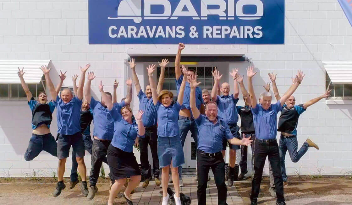 Dario Caravans repair team