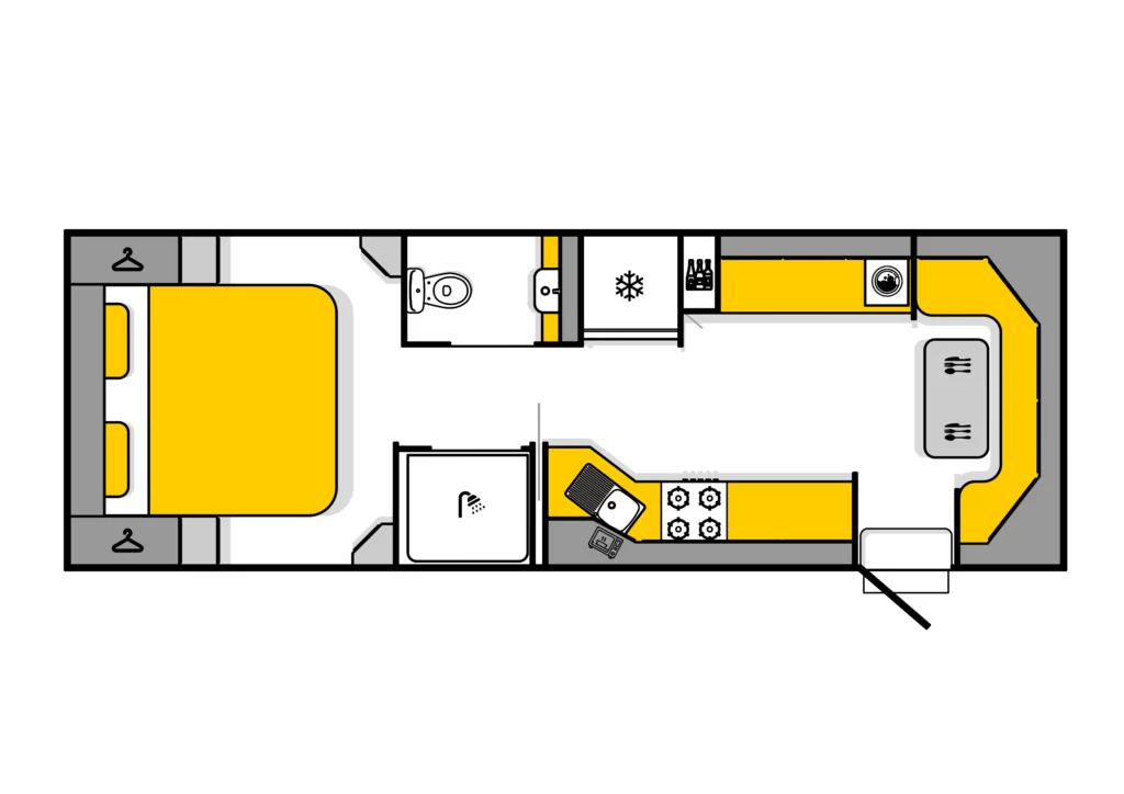 TONKA 22'6" RD AKD Club floor plan