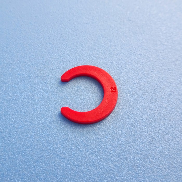 Red Locking Clip 12mm